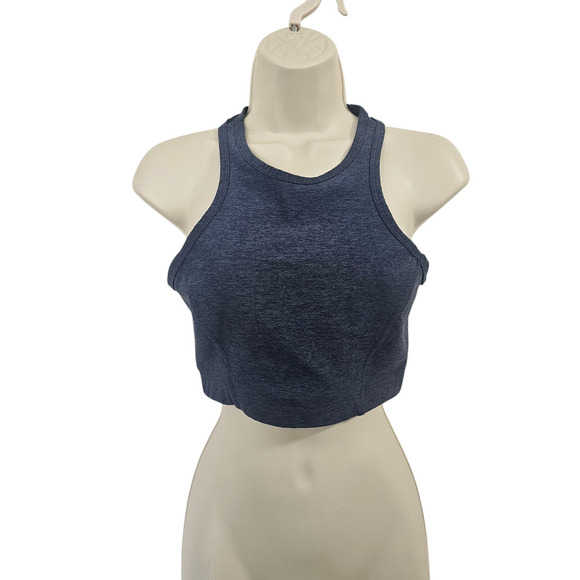 OUTDOOR VOICES Athena Crop Top in Blue Size S - Picture 1 of 7